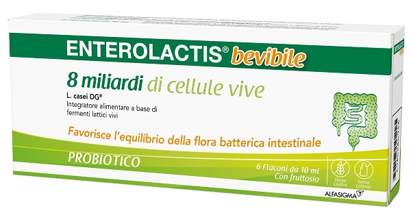 ENTEROLACTIS BEVIBILE 6 FLACONCINI X 10 ML - Farmastop