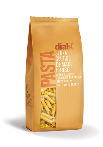 DIALSI' PASTA SENZA GLUTINE DI RISO E MAIS PENNE 34 800 G - Farmastop
