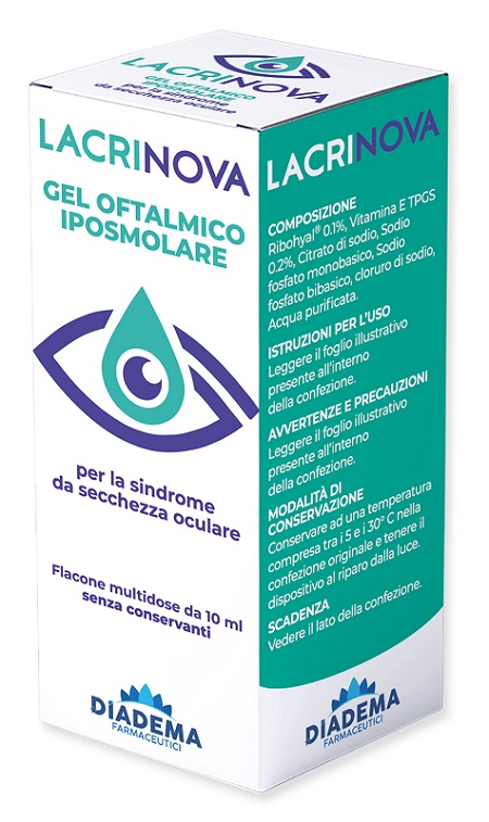 LACRINOVA GEL OFTALMICO IPOSMOLARE TB 10 ML - Farmastop