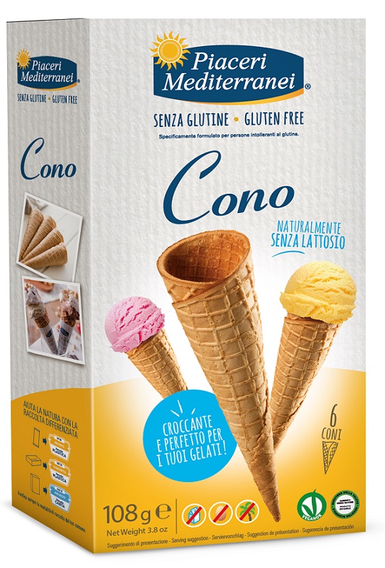 PIACERI MEDITERRANEI CONO 6 PEZZI 18 G - Farmastop