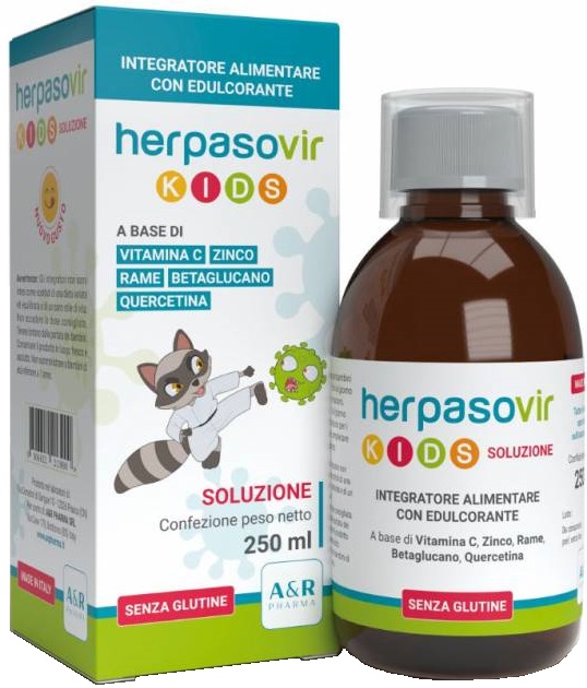 HERPASOVIR KIDS SOLUZIONE RT 250 ML - Farmastop