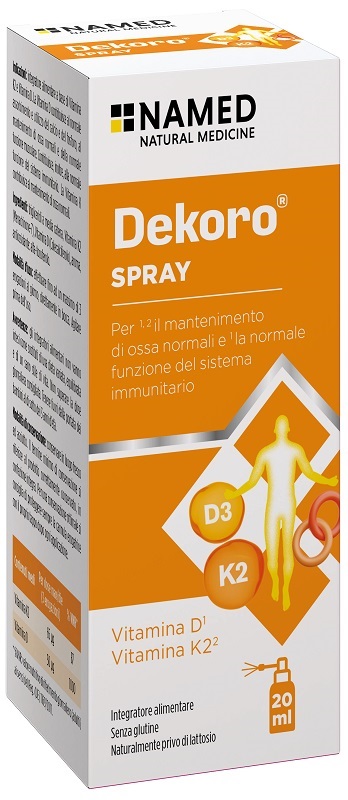 DEKORO SPRAY 20 ML SENZA GLUTINE, NATURALMENTE PRIVO DI LATTOSIO - Farmastop