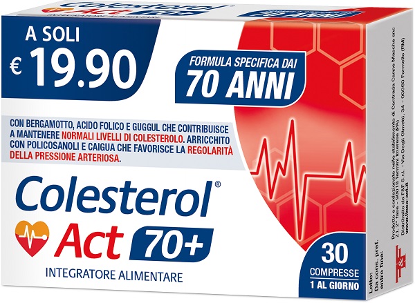 COLESTEROL ACT 70+ 30 COMPRESSE - Farmastop