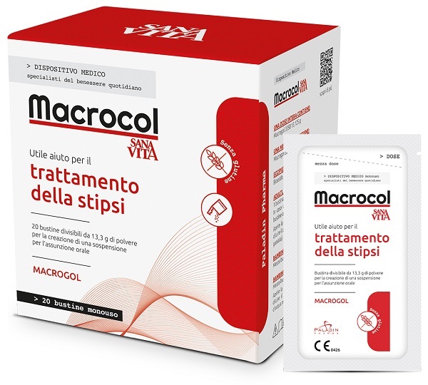 SANAVITA MACROCOL PLUS 20 BUSTINE DA 13,81 G - Farmastop