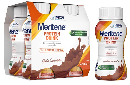 MERITENE DRINK CIOCCOLATO 4 PEZZI DA 200 ML - Farmastop