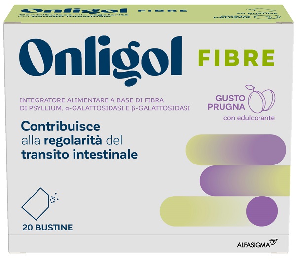 ONLIGOL FIBRE PRUGNA 20 BUSTINE - Farmastop