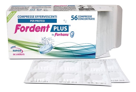 FORDENT PLUS 56 COMPRESSE CONCENTRATE PER DENTIERE E APPARECCHI ORTODONTICI - Farmastop