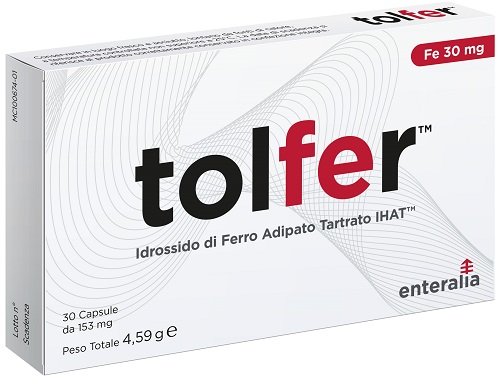 TOLFER IHAT IDROSSIDO FERRO ADIPATO TARTRATO NANO 30 CAPSULE - Farmastop