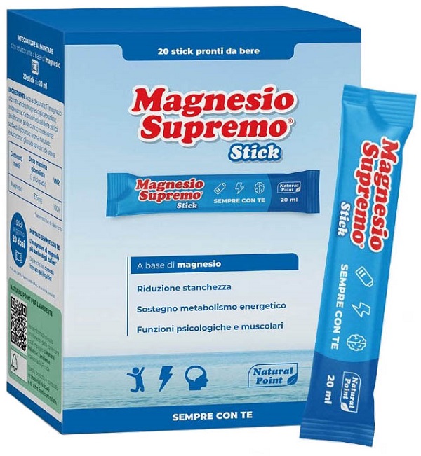 MAGNESIO SUPREMO 20 STICK DA 20 ML - Farmastop