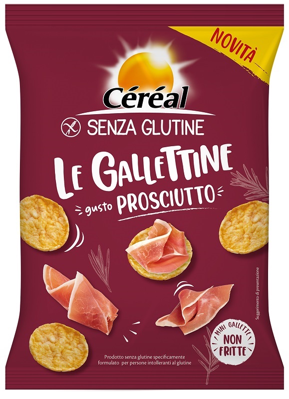 CEREAL SENZA GLUTINE GALLETTINE GUSTO PROSCIUTTO 70 G - Farmastop