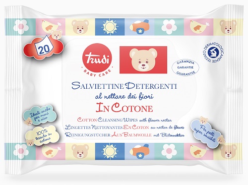 TRUDI BABY CARE SALVIETTE COTONE 20 PEZZI - Farmastop