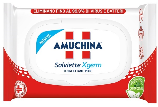 AMUCHINA XGERM SALVIETTINE MANI 20 PEZZI - Farmastop
