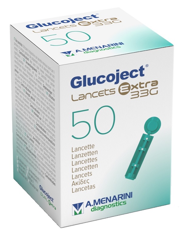LANCETTA PUNGIDITO GLUCOJECT EXTRA GAUGE 33 50 PEZZI - Farmastop