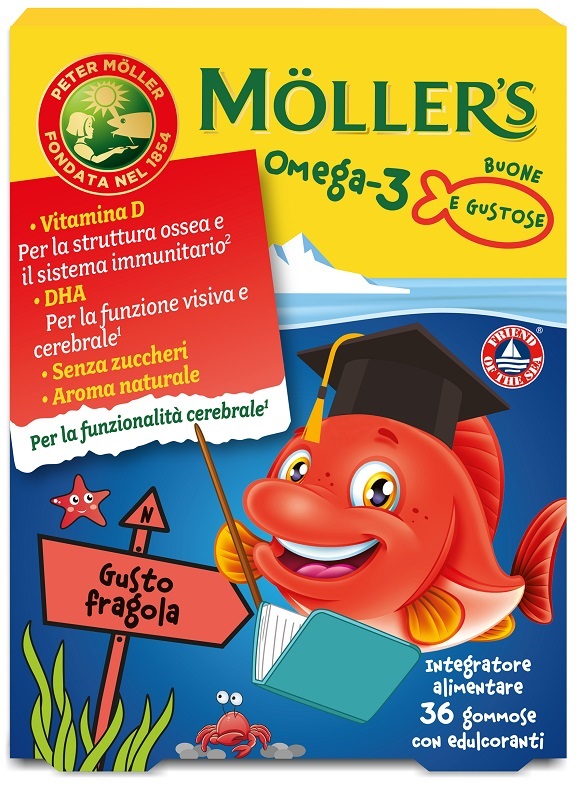 MOLLER'S OMEGA 3 JELLY FISH 36 GOMMOSE - Farmastop