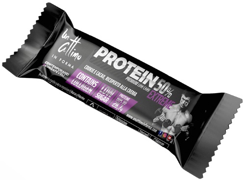 PROTEIN BAR 50% COOKIE CACAO 40 G - Farmastop