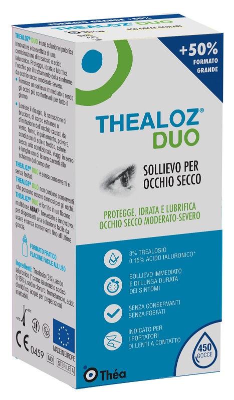 SOLUZIONE OFTALMICA THEALOZ DUO 15 ML - Farmastop