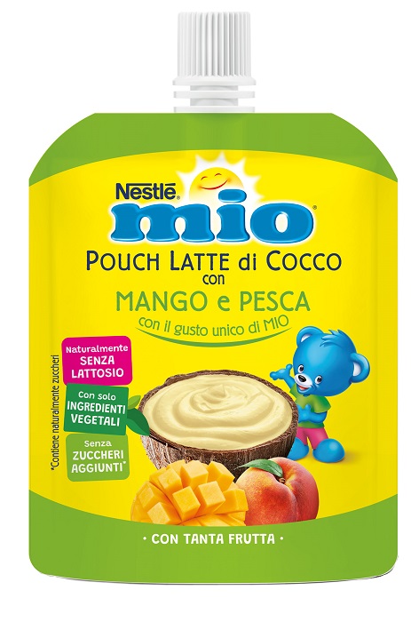 MIO POUCH LATTE DI COCCO CON MANGO E PESCA 90 G - Farmastop