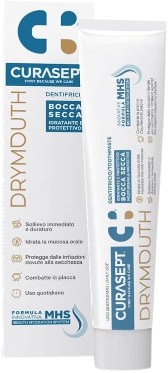 CURASEPT DRYMOUTH DENTIFRICIO 75 ML - Farmastop