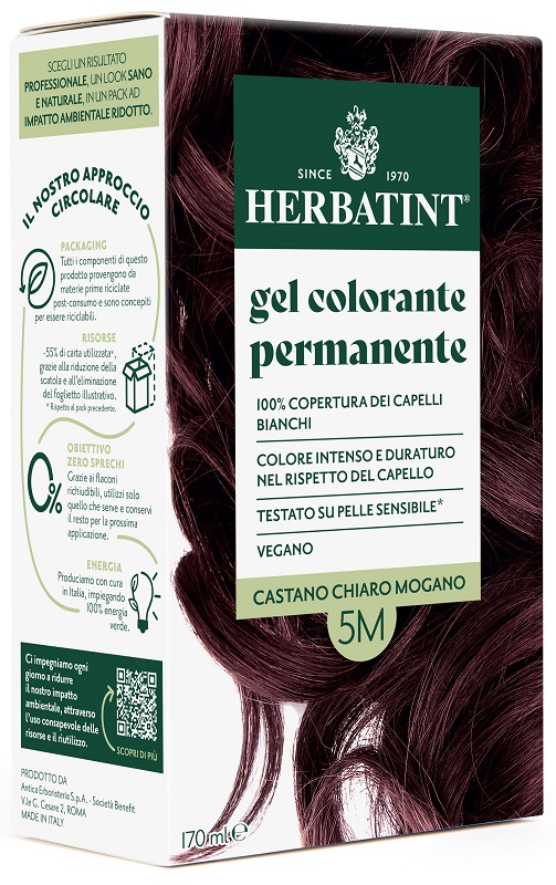 HERBATINT 5M CASTANO CHIARO MOGANO 170 ML - Farmastop