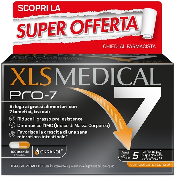 XLS MEDICAL PRO-7 180 CAPSULE TAGLIO PREZZO - Farmastop