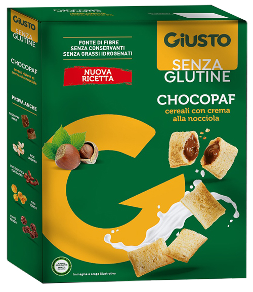GIUSTO SENZA GLUTINE CHOCOPAF 250 G - Farmastop