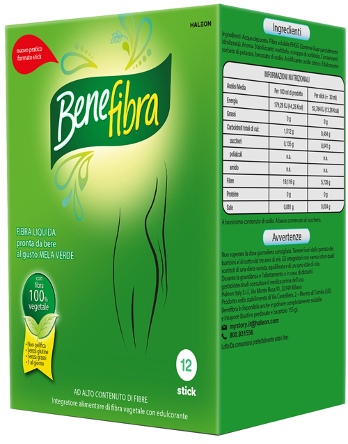 BENEFIBRA LIQUIDA 12 STICK DA 30 ML - Farmastop