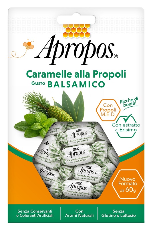 APROPOS CARAMELLE PROPOLI BALSAMICHE 60 G - Farmastop