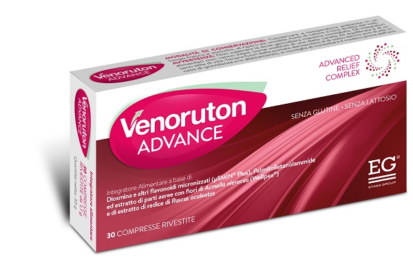 VENORUTON ADVANCE 30 COMPRESSE RIVESTITE DA 1,1 G SENZA GLUTINE SENZA LATTOSIO - Farmastop