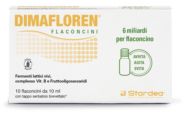 DIMAFLOREN 6 MILIARDI 10 FLACONCINI DA 10 ML SENZA GLUTINE - Farmastop