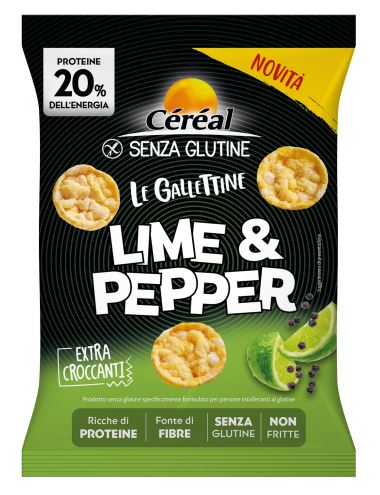 CEREAL GALLETTINE LIME&PEPPER 60 G - Farmastop