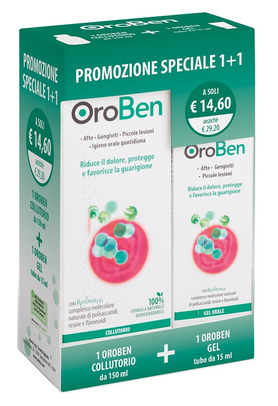 OROBEN COLLUTORIO + GEL CONFEZIONE SPECIALE 1+1 - Farmastop