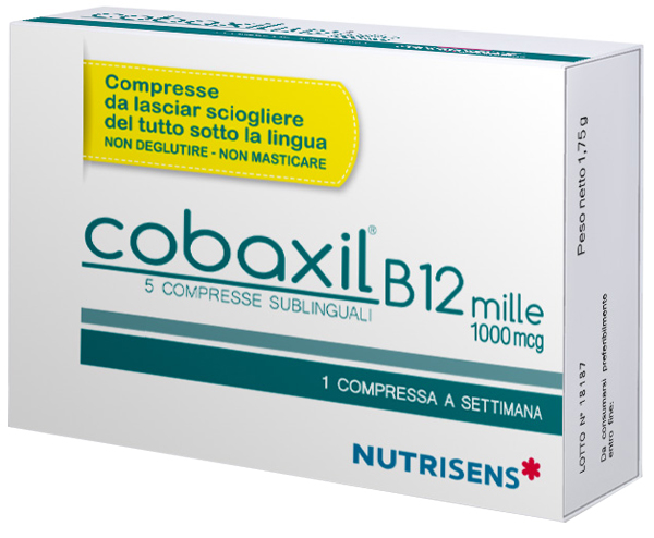 COBAXIL B12 MILLE 5 COMPRESSE SUBLINGUALI DA 0,35 G SENZA GLUTINE - Farmastop