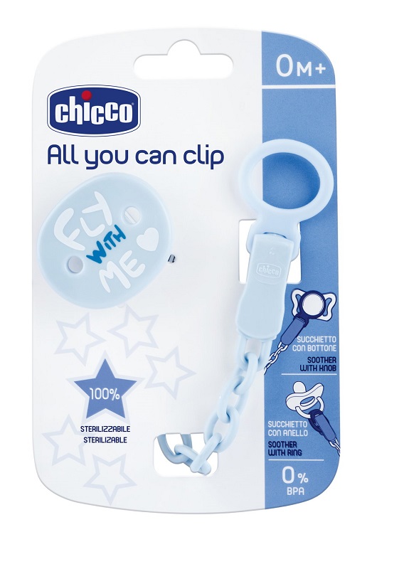 CHICCO CLIP UNIVERSALE BLU - Farmastop
