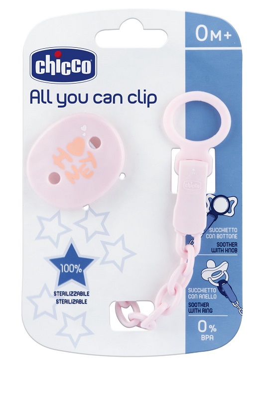 CHICCO CLIP UNIVERSALE ROSA - Farmastop