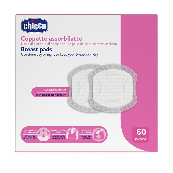 CHICCO COPPETTE ASSORBILATTE 60 PEZZI 2026 - Farmastop