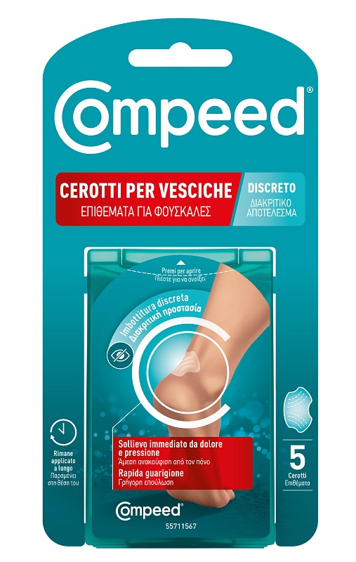 CEROTTO COMPEED VESCICHE DISCRETO 5 PEZZI - Farmastop
